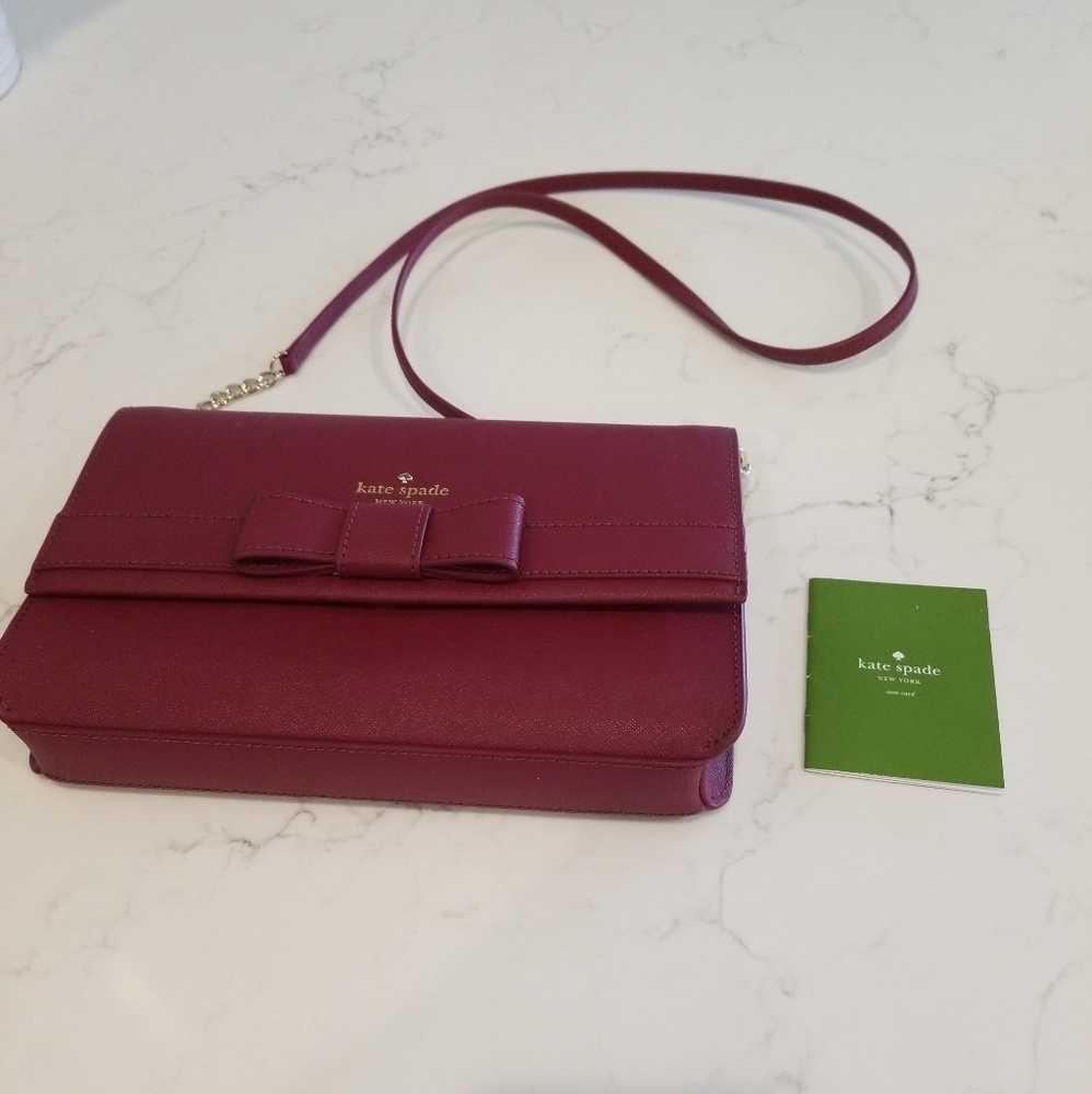 SOLD Spade Veronique Kirk Park Saffiano Crossbody - Picture 4 of 8